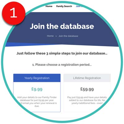 How to join our database step 1