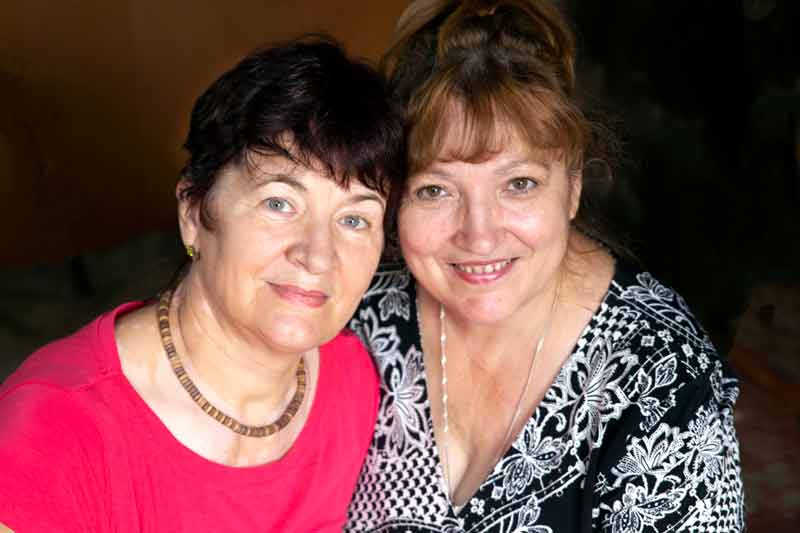 Reunited sisters on My Family Finder